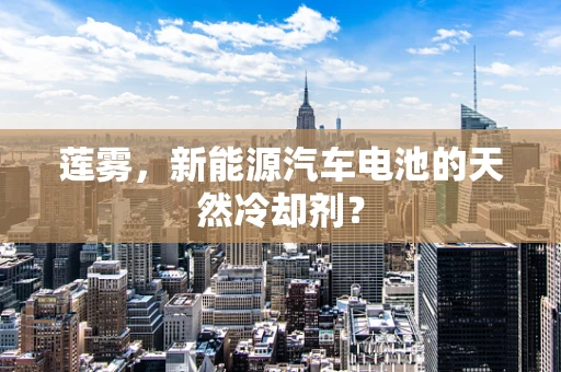 莲雾，新能源汽车电池的天然冷却剂？