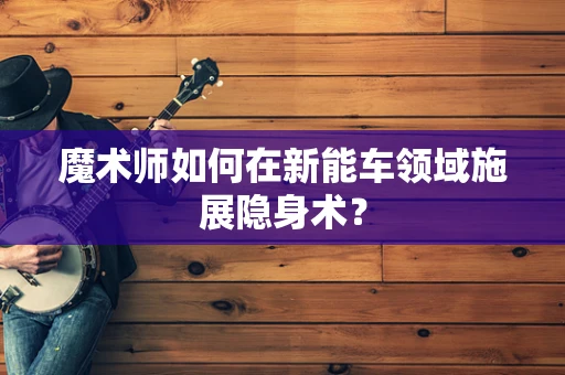 魔术师如何在新能车领域施展隐身术？