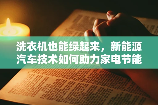 洗衣机也能绿起来，新能源汽车技术如何助力家电节能？