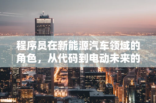 程序员在新能源汽车领域的角色，从代码到电动未来的桥梁