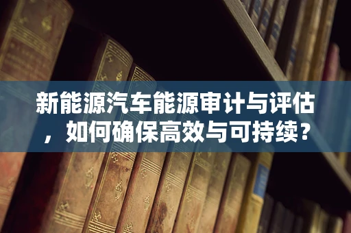 新能源汽车能源审计与评估，如何确保高效与可持续？