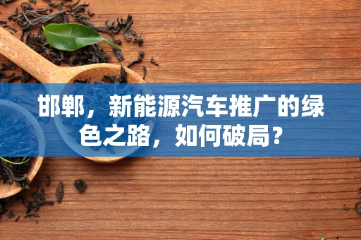 邯郸，新能源汽车推广的绿色之路，如何破局？