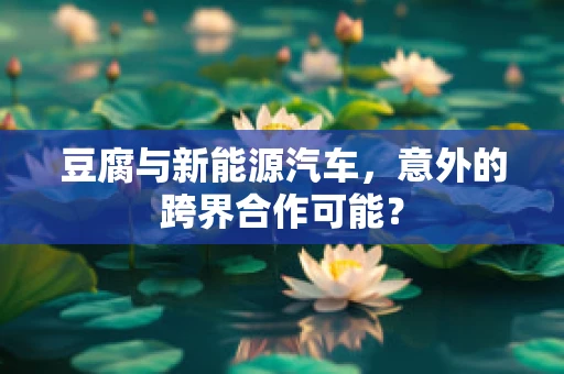 豆腐与新能源汽车，意外的跨界合作可能？