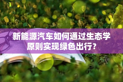 新能源汽车如何通过生态学原则实现绿色出行？