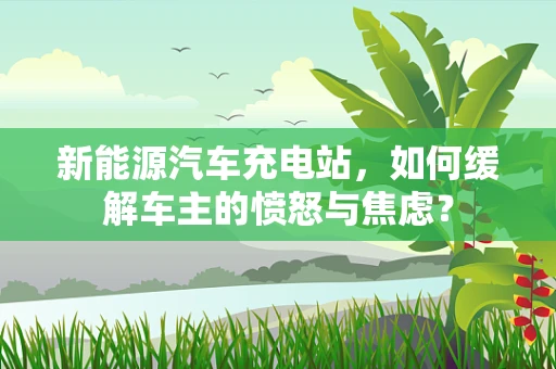 新能源汽车充电站，如何缓解车主的愤怒与焦虑？