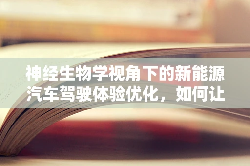 神经生物学视角下的新能源汽车驾驶体验优化，如何让车更懂脑？