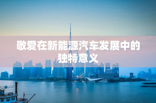 敬爱在新能源汽车发展中的独特意义