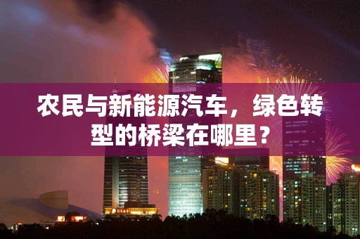 农民与新能源汽车，绿色转型的桥梁在哪里？