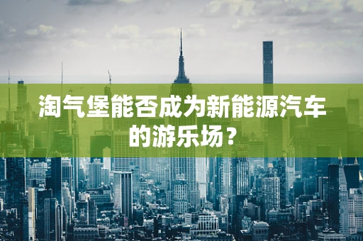 淘气堡能否成为新能源汽车的游乐场？