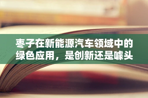 枣子在新能源汽车领域中的绿色应用，是创新还是噱头？