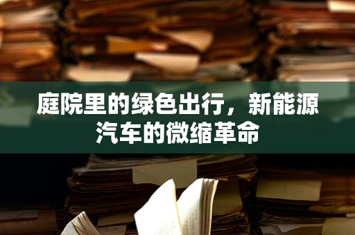 庭院里的绿色出行，新能源汽车的微缩革命