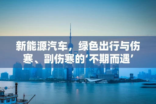 新能源汽车，绿色出行与伤寒、副伤寒的‘不期而遇’