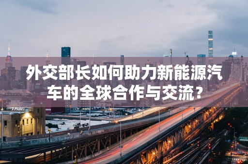 外交部长如何助力新能源汽车的全球合作与交流？