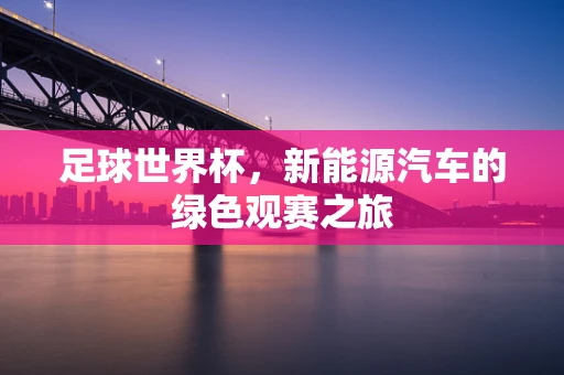 足球世界杯，新能源汽车的绿色观赛之旅
