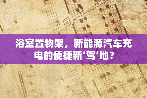 浴室置物架，新能源汽车充电的便捷新‘驾’地？