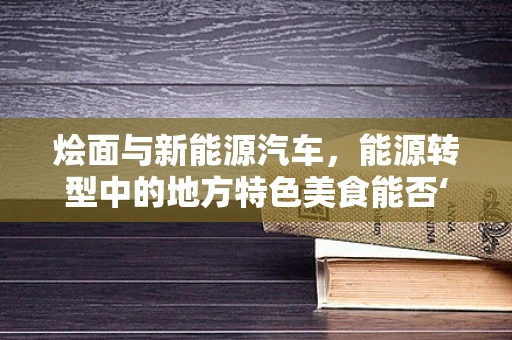 烩面与新能源汽车，能源转型中的地方特色美食能否‘电’力十足？