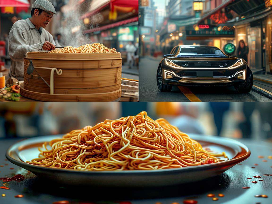 刀削面与新能源汽车，一场跨界美食与科技的奇妙碰撞