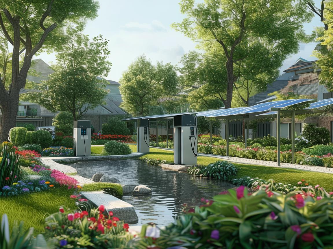 小区花园如何成为新能源汽车的充电绿洲？