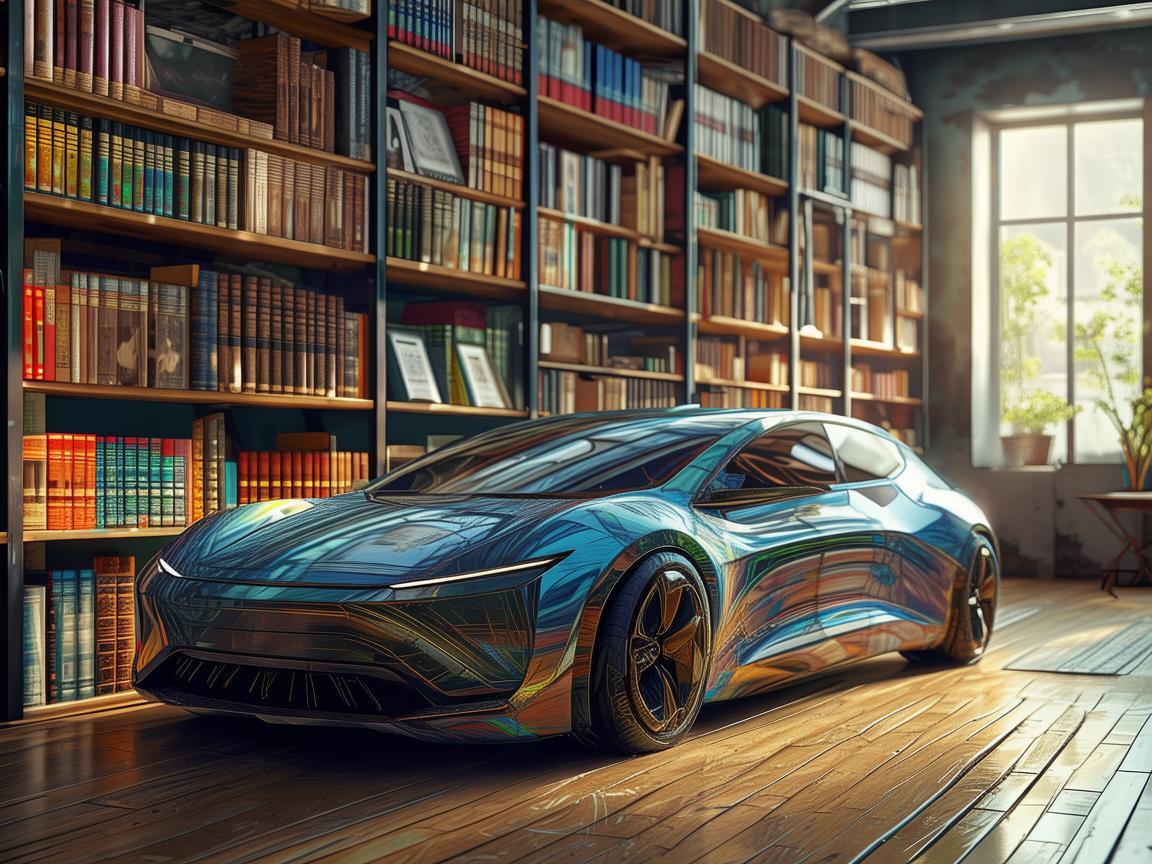 书店书架，新能源汽车的未来蓝图能否在此找到灵感？