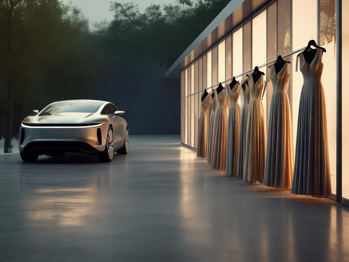 礼服套装与新能源汽车，时尚与环保的跨界融合
